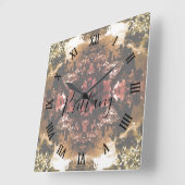 Vintage China Canton restaurant スクエア壁時計 (傾斜)