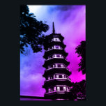 Vintage China Canton the flowery pagoda ポスター<br><div class="desc">Vintage China Canton the flowery pagoda</div>