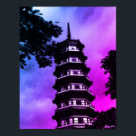 Vintage China Canton the flowery pagoda ポスター<br><div class="desc">Vintage China Canton the flowery pagoda</div>