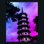 Vintage China Canton the flowery pagoda ポスター<br><div class="desc">Vintage China Canton the flowery pagoda</div>