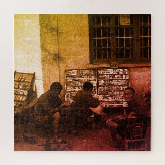 Vintage China Changsha book lending ジグソーパズル (横)