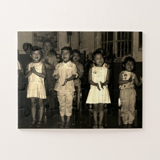 Vintage China Changsha childcare ジグソーパズル (横)