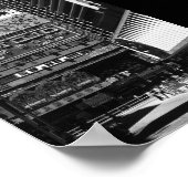 Vintage China Hong Kong street City ポスター (角)