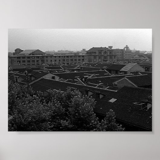 Vintage China Shanghai City ポスター (正面)