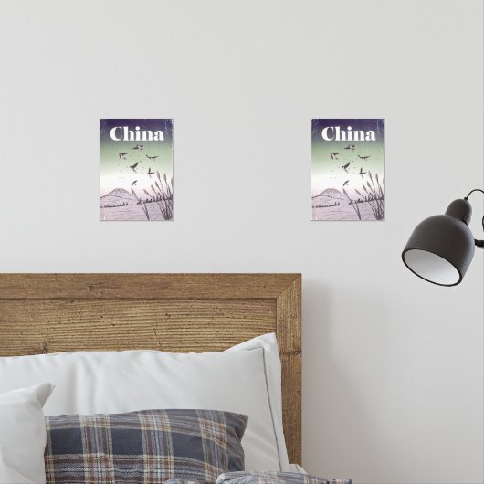Vintage China Travel Poster (寝室)