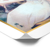 Vintage Chinese Beauty Shanghai Model Ad  ポスター (角)