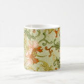 Vintage Chinese Ornament Jones Flowers コーヒーマグカップ (中央)