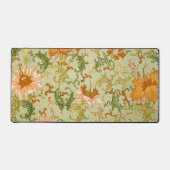 Vintage Chinese Ornament Jones Flowers デスクマット (正面)