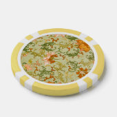 Vintage Chinese Ornament Jones Flowers ポーカーチップ (シングル)