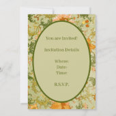 Vintage Chinese Ornament Jones Flowers   招待状 (裏面)