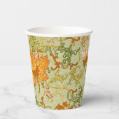 Vintage Chinese Ornament Jones Flowers 紙コップ (正面)