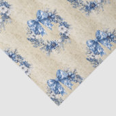 Vintage Chinoiserie Blue Wreath Antique Damask 薄葉紙 (詳細)