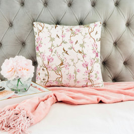 Vintage Chinoiserie Floral クッション