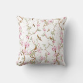 Vintage Chinoiserie Floral クッション (正面)