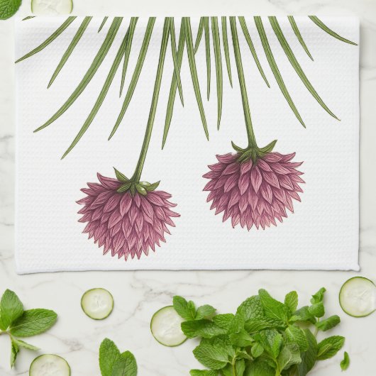 Vintage Chive キッチンタオル (折り畳み)