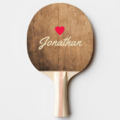 Vintage Chopping Block Vintage Heart Signature 卓球ラケット (裏面)