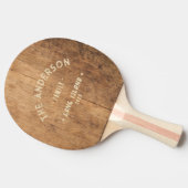 Vintage Chopping Block Vintage Seaside Family Name 卓球ラケット (横)