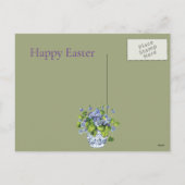Vintage Christian Tree Easter Postcard シーズンポストカード (裏面)