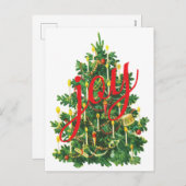 Vintage Christmas シーズンポストカード (正面/裏面)