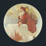 Vintage Christmas ビクトリアン Santa Claus in Chimney カッティングボード<br><div class="desc">ヴィンテージイラストレーションビクトリアンエラメリークリスマスの休日デザインは、クリスマスイブのおもちゃでいっぱいの袋で雪の上の屋根の登山の上にサンタクロースをフィーチャー。屋根の上に聖ニコライすてきルと非常に寒い冬の夕べ。</div>