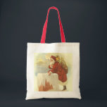 Vintage Christmas ビクトリアン Santa Claus in Chimney トートバッグ<br><div class="desc">ヴィンテージイラストレーションビクトリアンエラメリークリスマスの休日デザインは、クリスマスイブのおもちゃでいっぱいの袋で雪の上の屋根の登山の上にサンタクロースをフィーチャー。屋根の上に聖ニコライすてきルと非常に寒い冬の夕べ。</div>