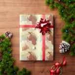 Vintage Christmas ビクトリアン Santa Claus in Chimney ラッピングペーパー<br><div class="desc">ヴィンテージイラストレーションビクトリアンエラメリークリスマスの休日デザインは、クリスマスイブのおもちゃでいっぱいの袋で雪の上の屋根の登山の上にサンタクロースをフィーチャー。屋根の上に聖ニコライすてきルと非常に寒い冬の夕べ。</div>