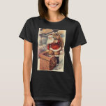 Vintage Christmas ビクトリアン Santa Claus in Chimney Tシャツ<br><div class="desc">ヴィンテージのイラストレーションビクトリアンメリークリスマスの休日の画像すてきは、クリスマス・イブに玩具の袋でいっぱいの家の煙突の下に白い髭と帽子の登山を持つ古いサンタ・クロースを特徴とする。ハッピーホリデーと季節のご挨拶！</div>