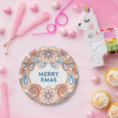Vintage Christmas ペーパープレート (パーティー)