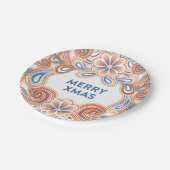 Vintage Christmas ペーパープレート (アングル)