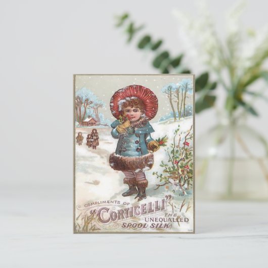 Vintage Christmas ポストカード (スタンド正面)