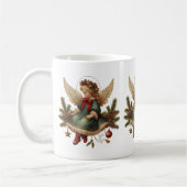 Vintage Christmas Angel Coffee Mug コーヒーマグカップ (左)