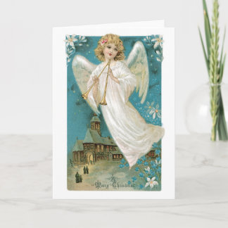 Vintage Christmas Angel Greeting Card シーズンカード