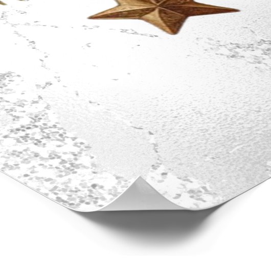 Vintage Christmas Angel Poster ポスター (角)