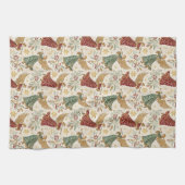 Vintage Christmas Angels キッチンタオル (横)