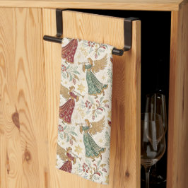 Vintage Christmas Angels キッチンタオル