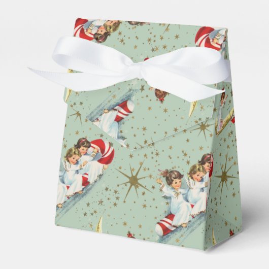 Vintage Christmas Angels フェイバーボックス (正面サイド)