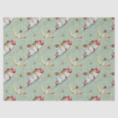 Vintage Christmas Angels Tissue Paper 薄葉紙 (正面)