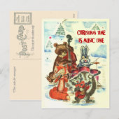 Vintage Christmas, Animal music group シーズンポストカード (正面/裏面)