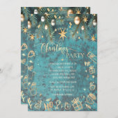 Vintage Christmas Balls, Stars Company 招待状 (正面/裏面)