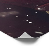 Vintage Christmas Bear Print, Festive Holiday ポスター (角)