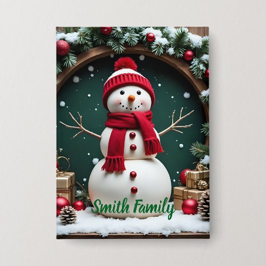 Vintage Christmas - Button 缶バッジ (正面)