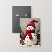 Vintage Christmas - Button 缶バッジ (正面/裏面)