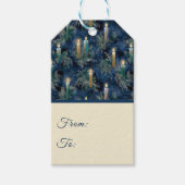 Vintage Christmas Candlelight Glow ギフトタグ (正面)