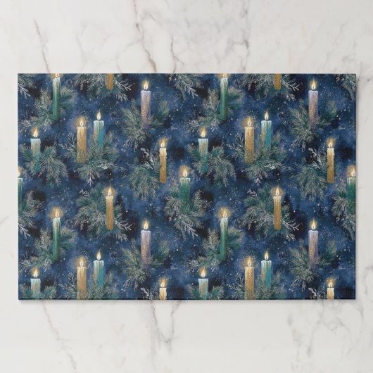 Vintage Christmas Candlelight Glow ペーパーパッド (正面)