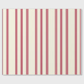 Vintage Christmas Candy Cane Wrapping Paper ラッピングペーパー (フラット)