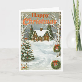 Vintage christmas card カード