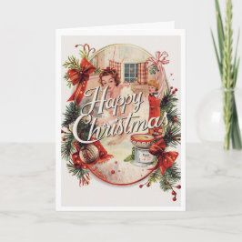 Vintage christmas card カード