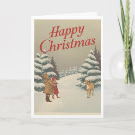 Vintage christmas card カード