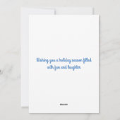 Vintage Christmas Card, Scottie Dogs シーズンカード (裏面)