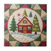 Vintage Christmas Ceramic Tile タイル (正面)